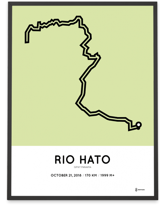 2018 GFNY Panama 170km course poster