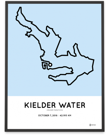 2018 Kielder marathon route map poster