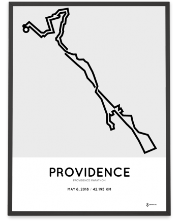 2018 Providence marathon course poster