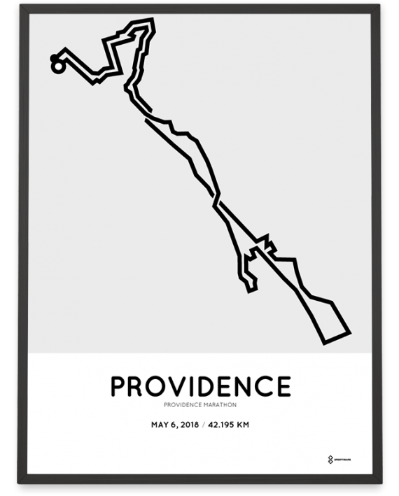 2018 Providence marathon course poster