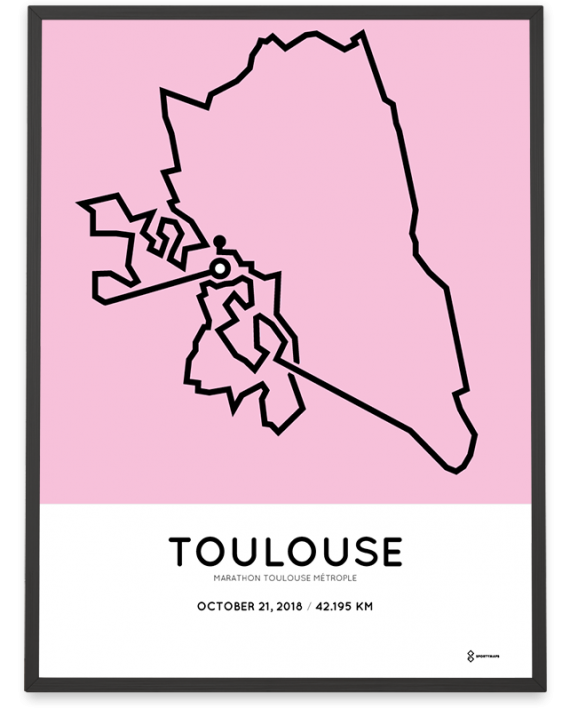 2018 Marathon Toulouse metropole parcours poster