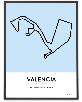 2018 Meia Maraton de Valencia course poster