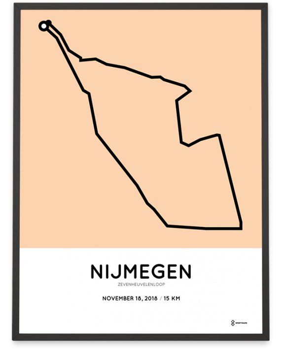 2018 Zevenheuvelenloop parcours poster