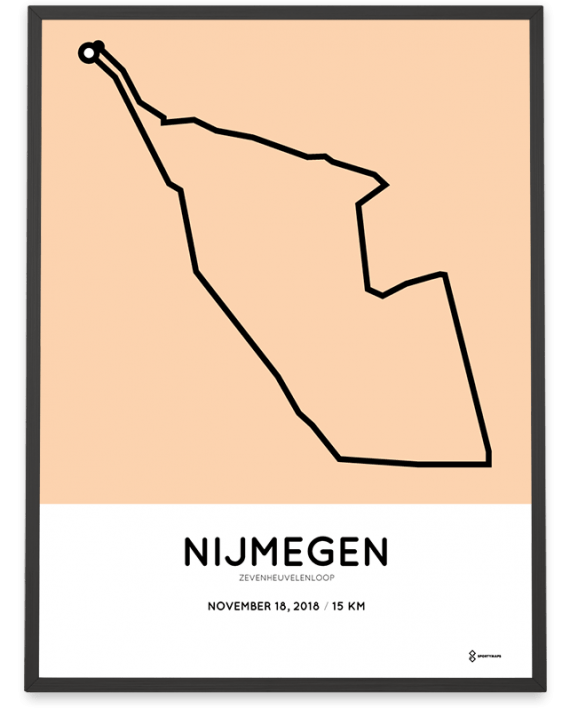 2018 Zevenheuvelenloop parcours poster