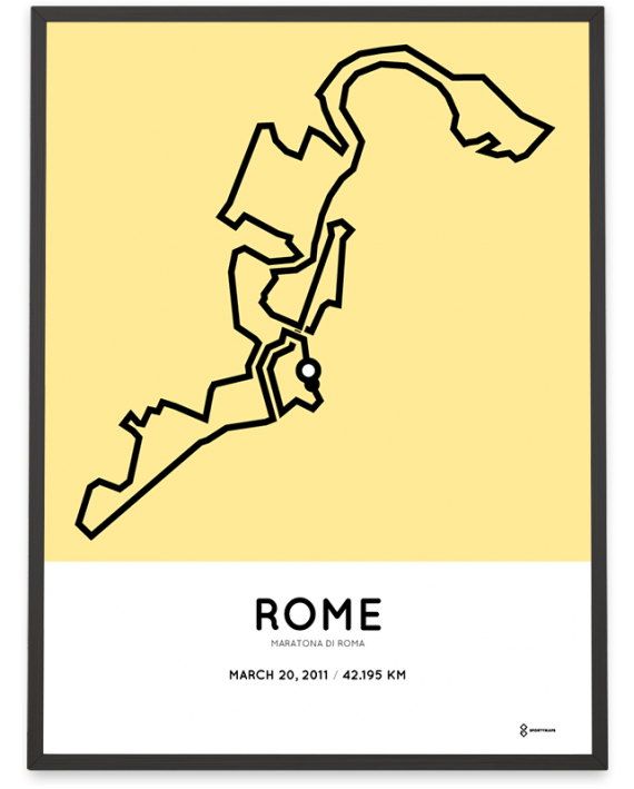 2011 Maratona di Roma percorso print