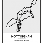 2015 Robin hood marathon Nottingham course poster