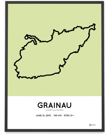 2015 Zugspitz ultratrail course map print