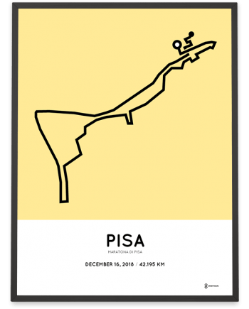 2018 Maratona di Pisa course poster