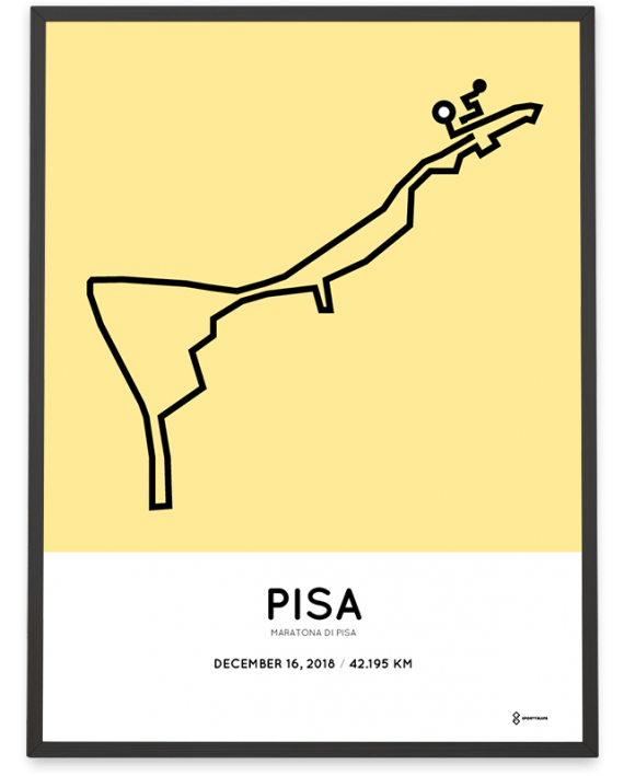 2018 Maratona di Pisa course poster