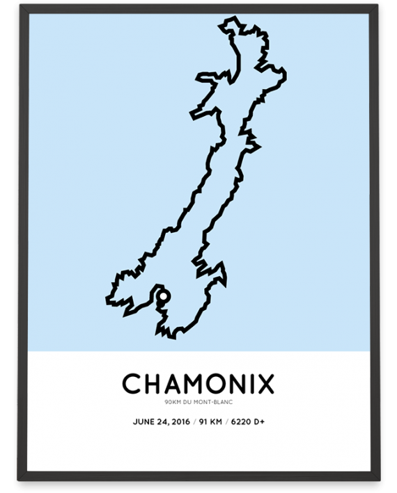 2016 90km du mont-blanc ultramarathon course poster