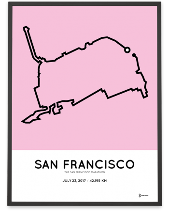 2017 San Francisco marathon course poster