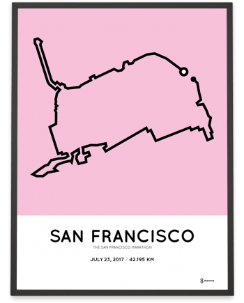 2017 San Francisco marathon course poster