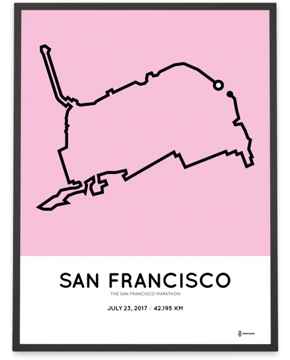 2017 San Francisco marathon course poster