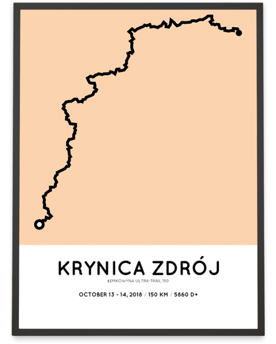 2018 Lemkowyna Ultra-trail 150 km course poster