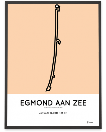 2019 Egmond-Pier-Egmond parcours poster