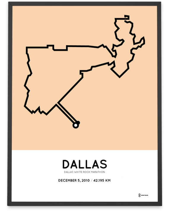 2010 Dallas White Rock marathonermap