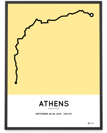 2018 Spartathlon course print