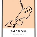 2019 Marató de Barcelona course poster
