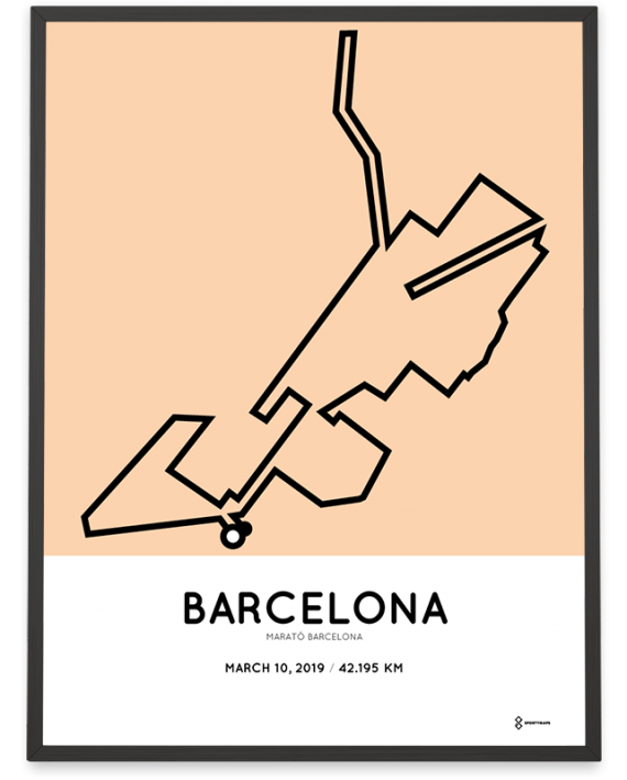 2019 Marató de Barcelona course poster