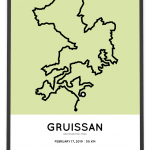 2019 Gruissan Poli Trail 50km parcours print