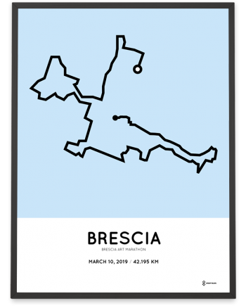2019 Brescia Art marathon course poster
