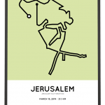 2019 Jerusalem half marathon coursemap print