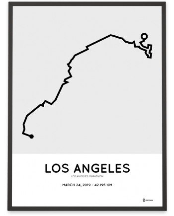 2019 Los Angeles marathoner map