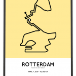 2019 marathon Rotterdam parcours poster