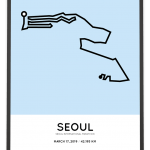 2019 Seoul International marathon course print