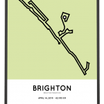 2019 Brighton marathon sportymaps course poster