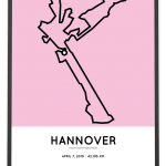 2019 Hannover marathon course poster