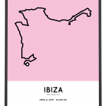 2019 Ibiza marathon course poster