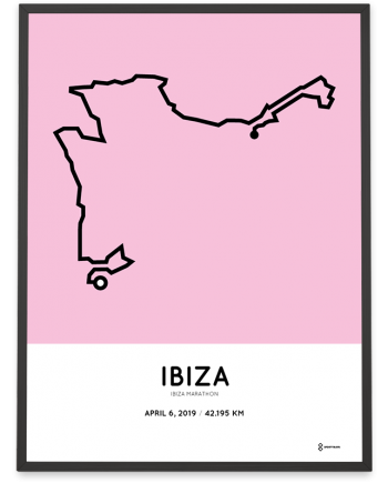 2019 Ibiza marathon course poster