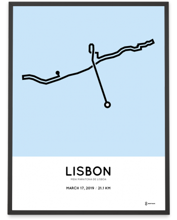 2019 Meia maratona de Lisboa course poster