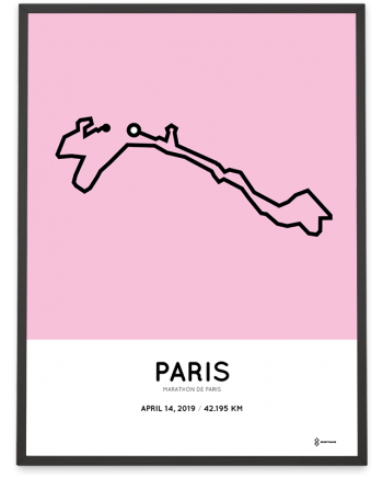 2019 marathon de Paris parcours route print