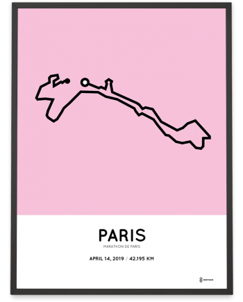 2019 marathon de Paris parcours route print