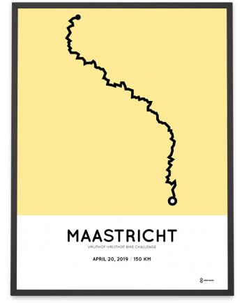 2019 Vrijthof-Vrijthof bike challenge route poster