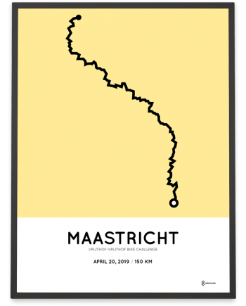 2019 Vrijthof-Vrijthof bike challenge route poster