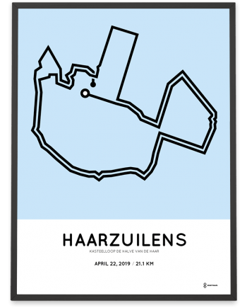 2019 halve van de haar route poster