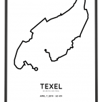 2019 Zestig van Texel parcous sportymaps poster