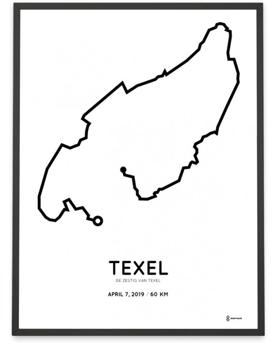 2019 Zestig van Texel parcous sportymaps poster