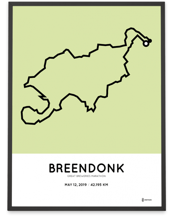 2019 Great Breweries marathon course poster