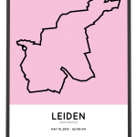 2019 Leiden marathon parcours poster