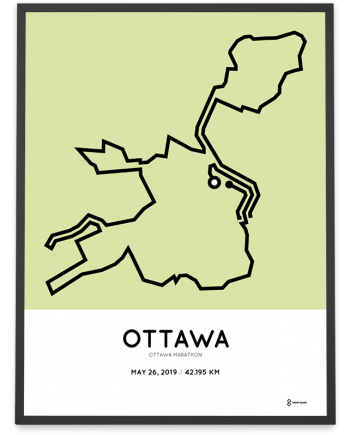 2019 Ottawa marathon course poster