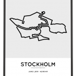 2019 Stockhom marathon course poster