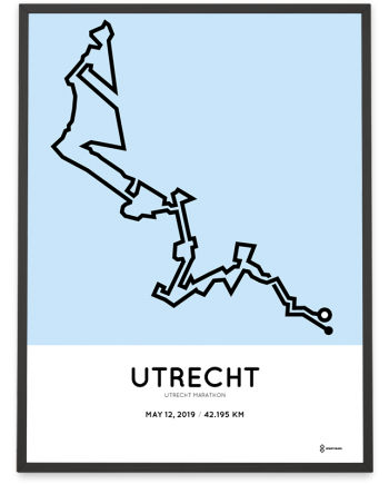 2019 Utrecht marathon route poster