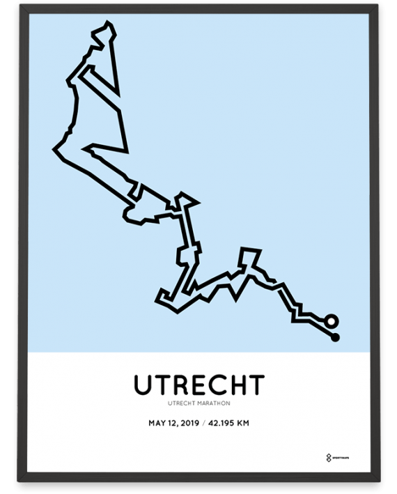 2019 Utrecht marathon route poster