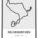 2019 Vivawest half marathon course poster
