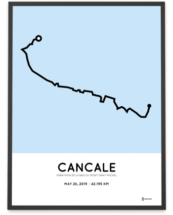 2019Marathon de la Baie du Mont Saint-Michel parcours poster
