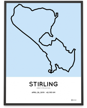 2019 Great Stirling Run course poster